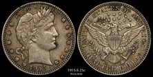 1915-S 25C XF45