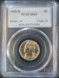 1945-D 5C MS65