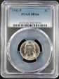 1943-P 5C MS66