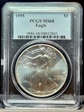 1995 $1 Silver Eagle MS68