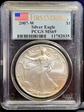 2007-W $1 Burnished Silver Eagle First Strike SP69