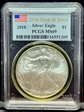 2010 $1 Silver Eagle MS69