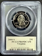 2000-S 25C Virginia PR69DCAM