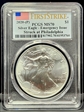 2020-(P) $1 Silver Eagle - Emergency Issue Struck at Philadelphia First Strike MS70