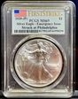 2020-(P) $1 Silver Eagle - Emergency Issue Struck at Philadelphia First Strike MS69