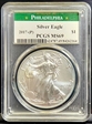2017-(P) $1 Silver Eagle Struck at Philadelphia MS69