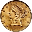 1908 $5 Liberty MS65