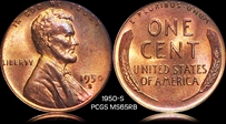 1950-S 1C MS65RB