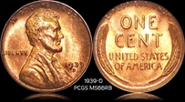 1939-D 1C MS66RB