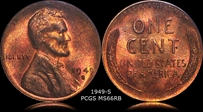 1949-S 1C MS66RB