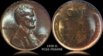 1958-D 1C MS66RB