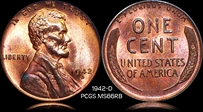 1942-D 1C MS66RB