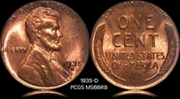 1935-D 1C MS66RB