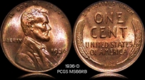 1936-D 1C MS66RB