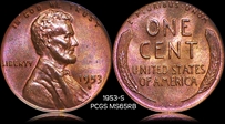 1953-S 1C MS65RB