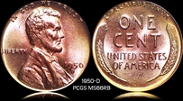 1950-D 1C MS66RB