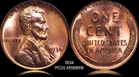1934 1C MS66RB