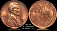 1946-S 1C MS64RB