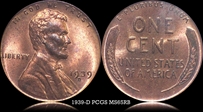 1939-D 1C MS65RB