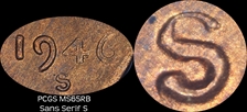 1946-S 1C MS65RB