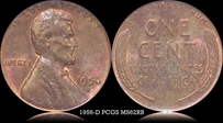 1956-D 1C MS62RB