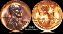 1954-S 1C MS66RB