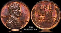 1936 1C MS63RB