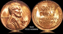 1940 1C MS66RB