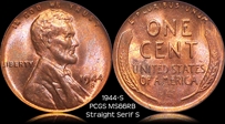 1944-S 1C MS66RB