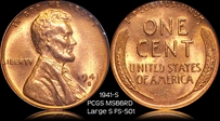 1941-S 1C MS66RD