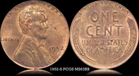 1952-S 1C MS63RB