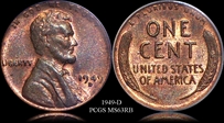 1949-D 1C MS63RB