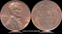 1958-D 1C MS63RB