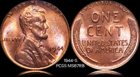 1944-S 1C MS67RB