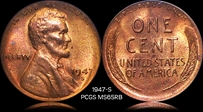 1947-S 1C MS65RB