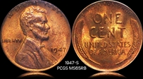 1947-S 1C MS65RB