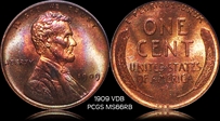 1909 VDB 1C MS66RB