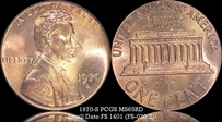 1970-S 1C Small Date MS65RD