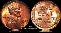1947 1C MS66RB