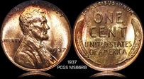 1937 1C MS66RB