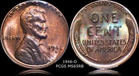 1946-D 1C MS65RB