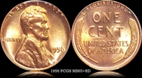 1956 1C MS65+ RD