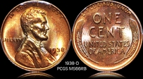 1938-D 1C MS66RB