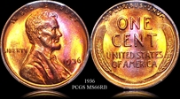1936 1C MS66RB