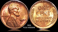 1952 1C MS65RB