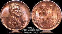1945-S 1C MS66RB