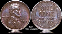 1913 1C MS64BN