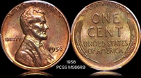 1956 1C MS66RB