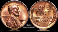 1941-S 1C MS66RB