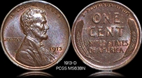 1913-D 1C MS63BN